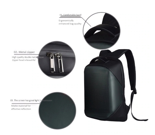 Smart LED backpack
